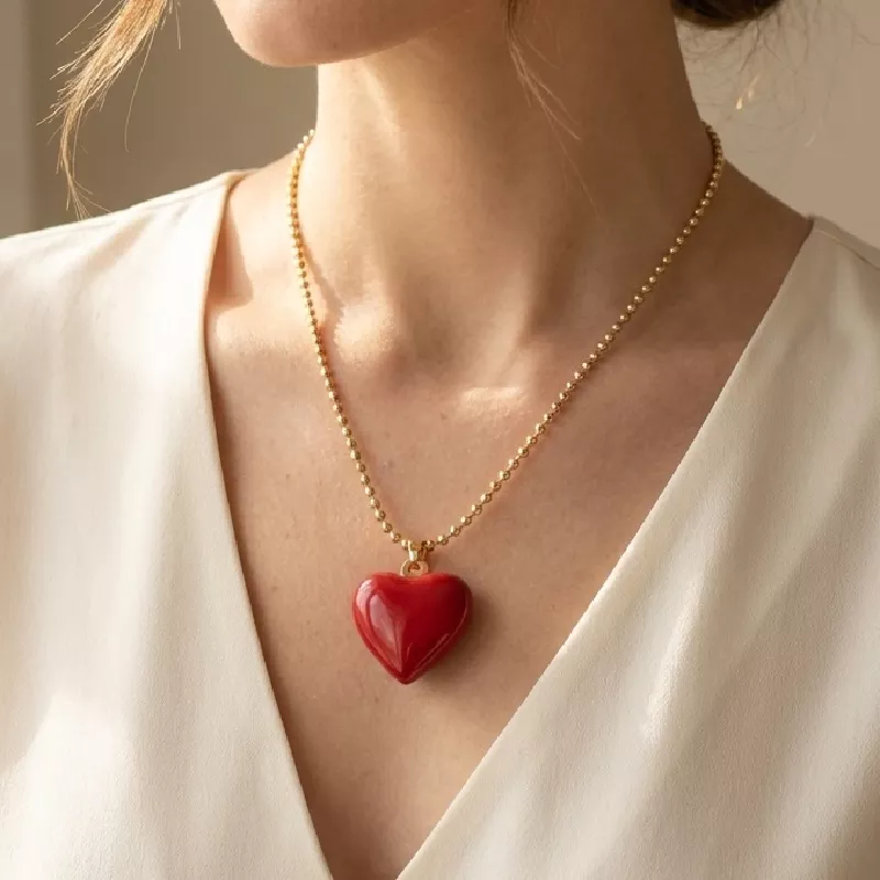 Cad. Militar Corazon Esmaltado Rodio graduable - CRO943 - Foto 1